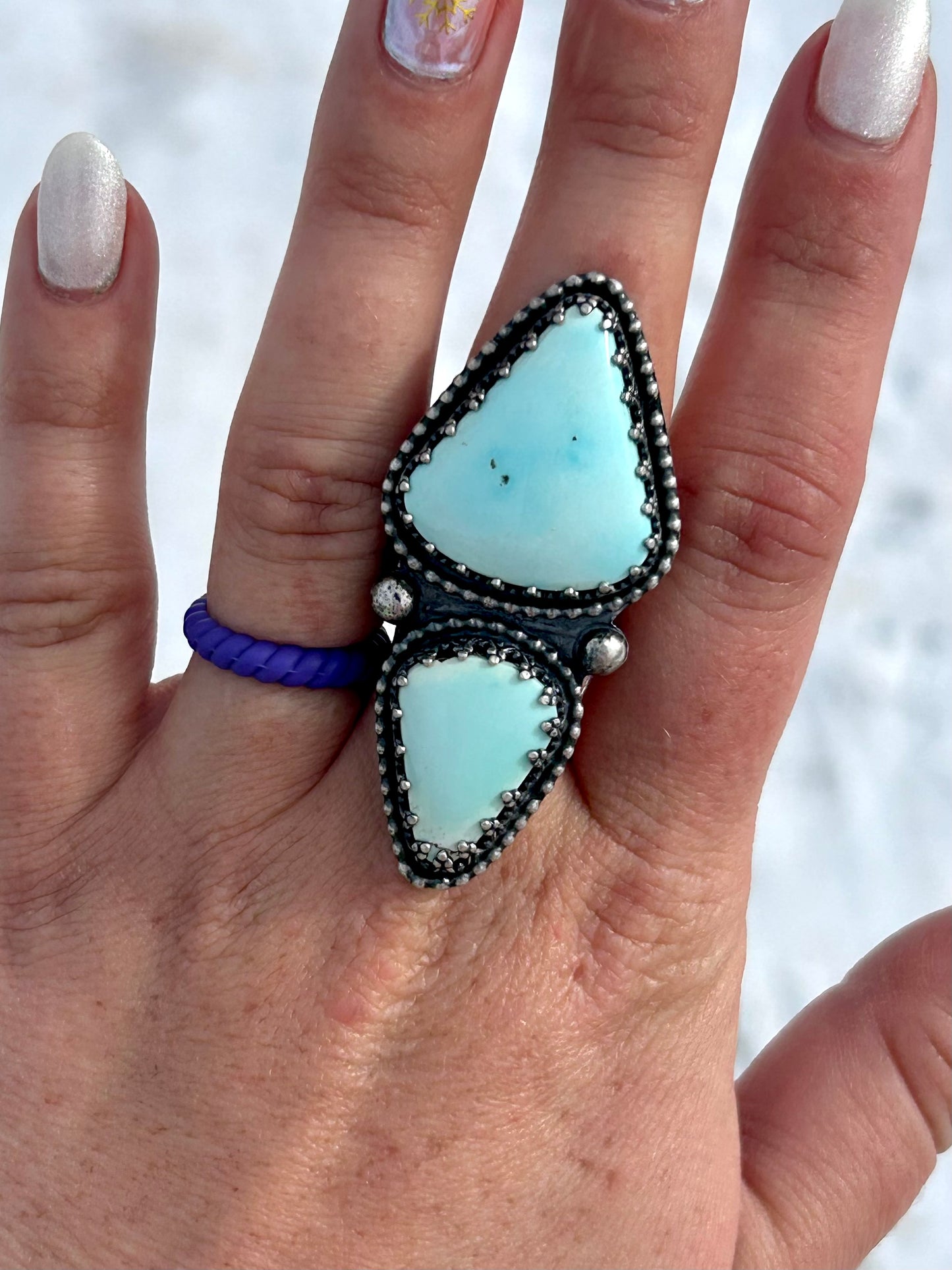 "The Miranda" Statement Ring SIZE 8